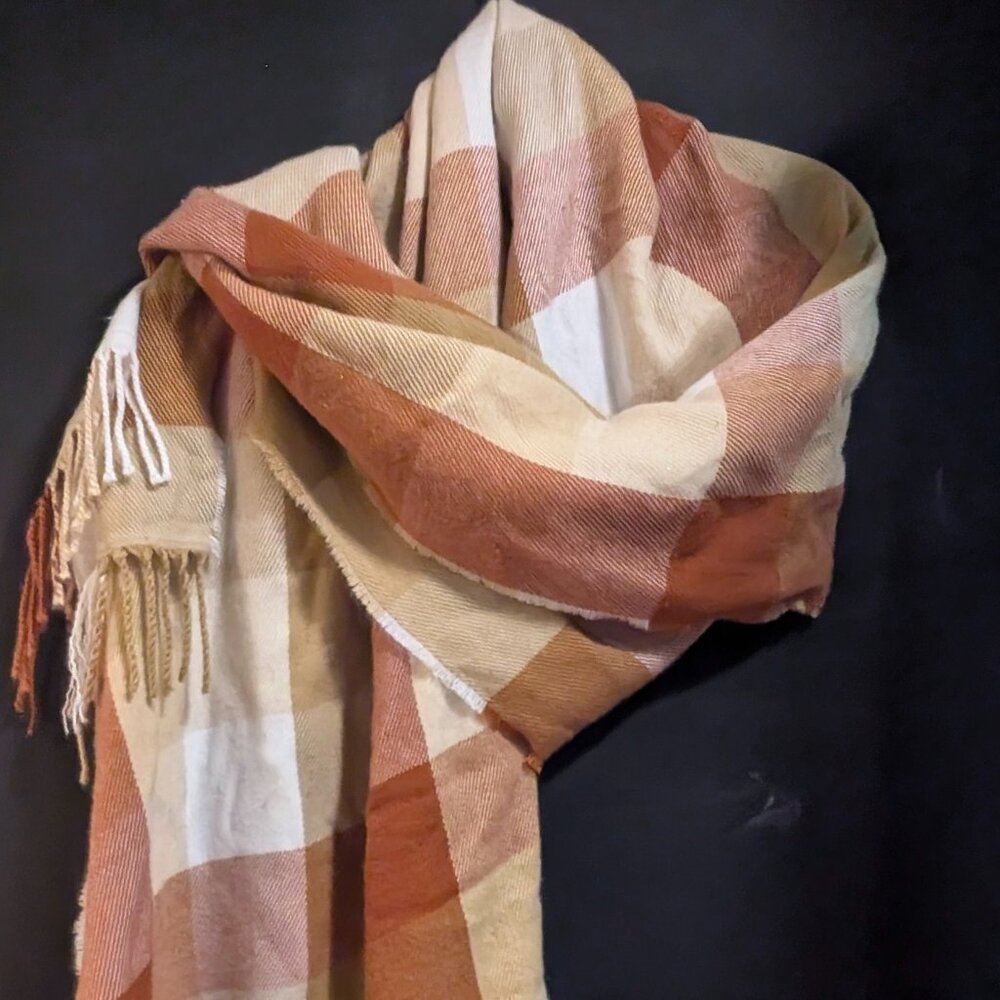 Pumpkin spice scarf